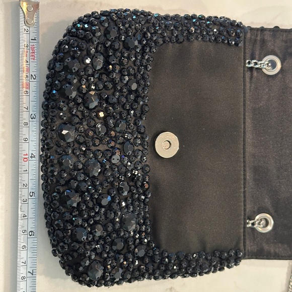 Sparkly black cross body bag Banana Republic GUC - Picture 3 of 6